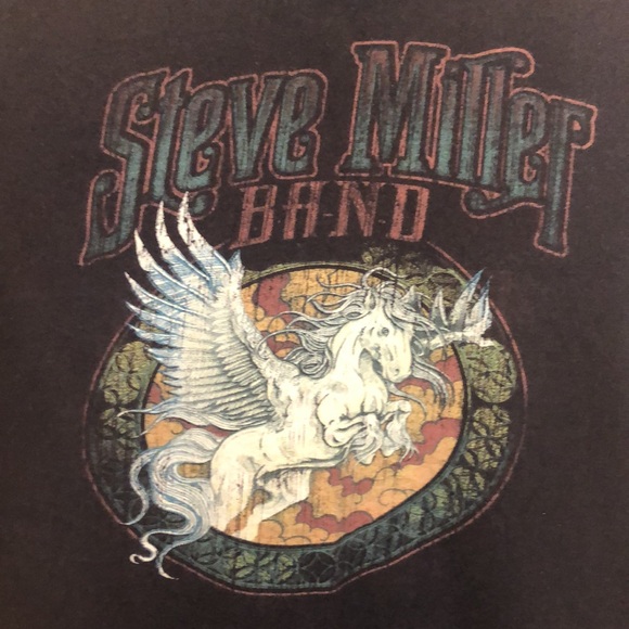 Steve Miller Band Black T-Shirt Top - Picture 2 of 3